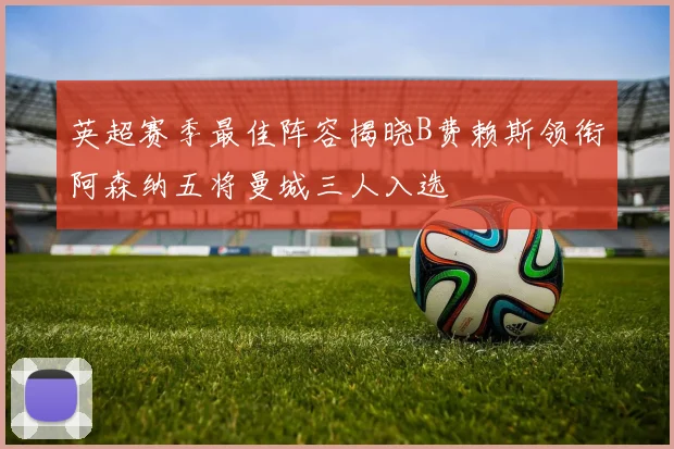 英超赛季最佳阵容揭晓B费赖斯领衔阿森纳五将曼城三人入选